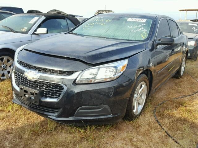 1G11B5SLXFF265333 - 2015 CHEVROLET MALIBU BLACK photo 2