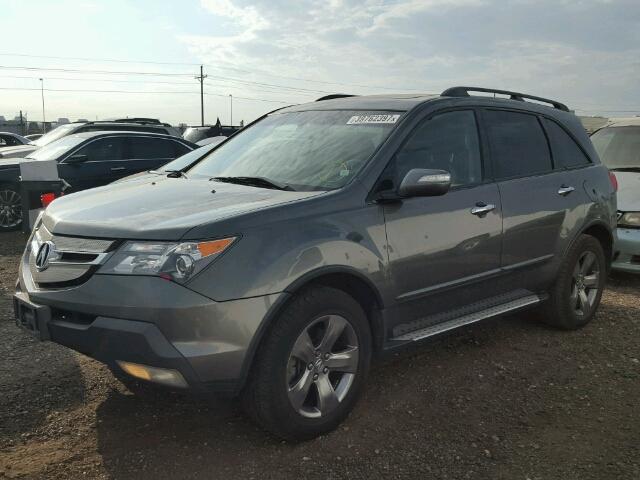 2HNYD28847H520473 - 2007 ACURA MDX SPORT CHARCOAL photo 2