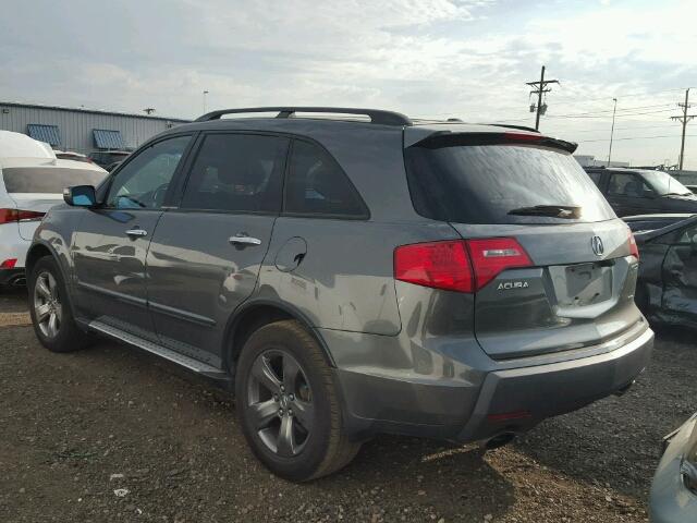 2HNYD28847H520473 - 2007 ACURA MDX SPORT CHARCOAL photo 3