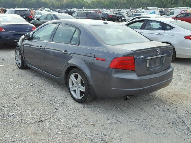 19UUA66224A049115 - 2004 ACURA TL GRAY photo 3