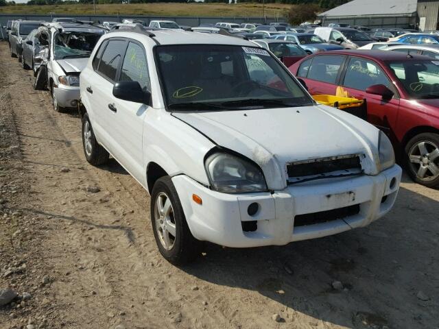 KM8JM12B75U073973 - 2005 HYUNDAI TUCSON GL WHITE photo 1