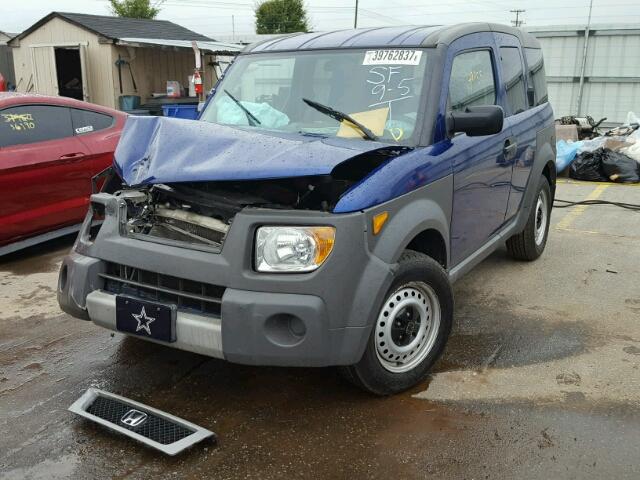 5J6YH28344L013189 - 2004 HONDA ELEMENT LX BLUE photo 2