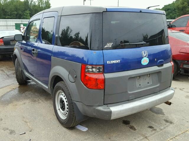 5J6YH28344L013189 - 2004 HONDA ELEMENT LX BLUE photo 3