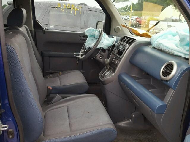 5J6YH28344L013189 - 2004 HONDA ELEMENT LX BLUE photo 5