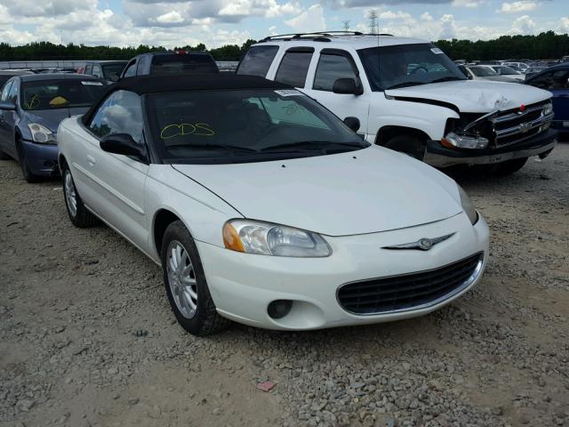 1C3EL55T13N582165 - 2003 CHRYSLER SEBRING LX WHITE photo 1