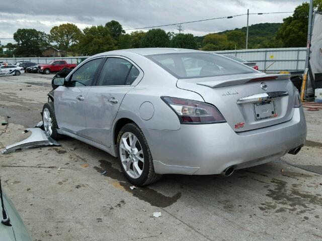 1N4AA5AP6DC804999 - 2013 NISSAN MAXIMA S SILVER photo 3