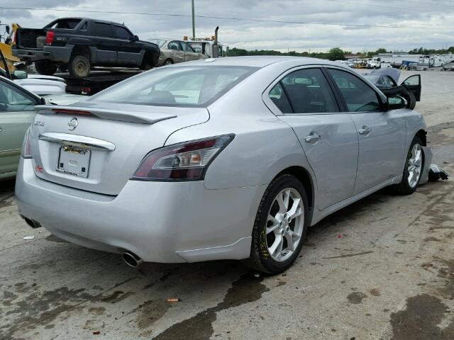 1N4AA5AP6DC804999 - 2013 NISSAN MAXIMA S SILVER photo 4