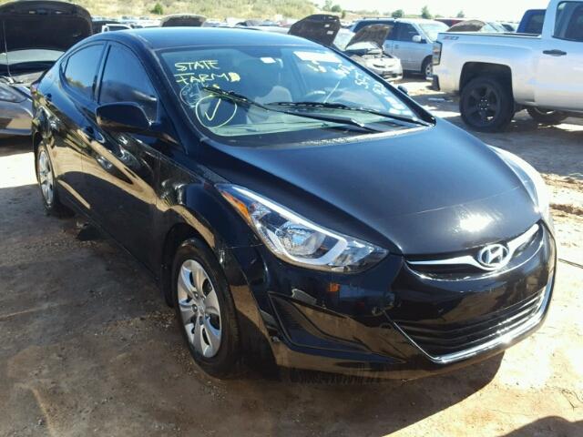 KMHDH4AE4GU646247 - 2016 HYUNDAI ELANTRA BLACK photo 1