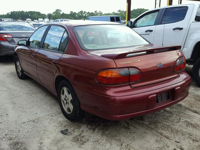 1G1NE52J93M587685 - 2003 CHEVROLET MALIBU LS MAROON photo 3
