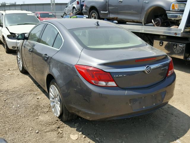 W04GT5GC1B1011714 - 2011 BUICK REGAL CXL GRAY photo 3