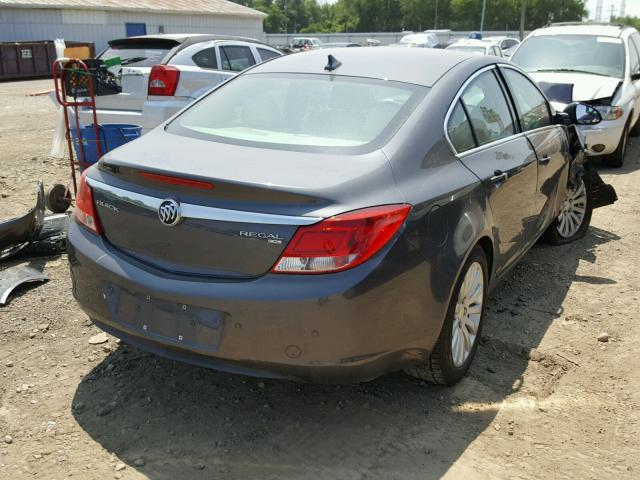 W04GT5GC1B1011714 - 2011 BUICK REGAL CXL GRAY photo 4