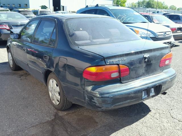 1Y1SK5286WZ429145 - 1998 CHEVROLET GEO PRIZM 绿色 照片 3