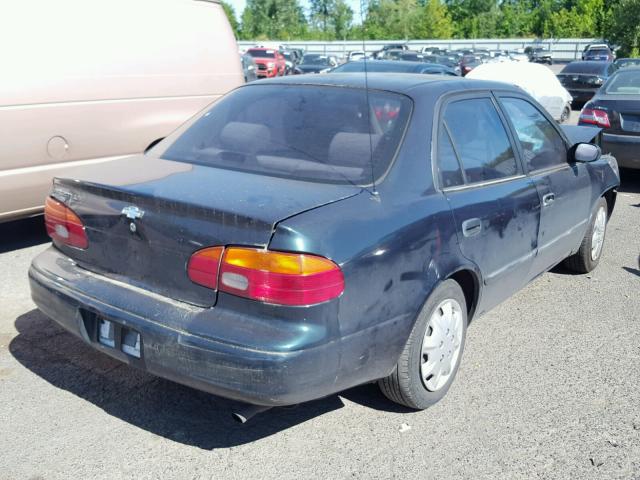 1Y1SK5286WZ429145 - 1998 CHEVROLET GEO PRIZM 绿色 照片 4