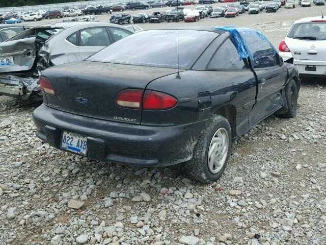 1G1JC1242W7150539 - 1998 CHEVROLET CAVALIER B BLACK photo 4