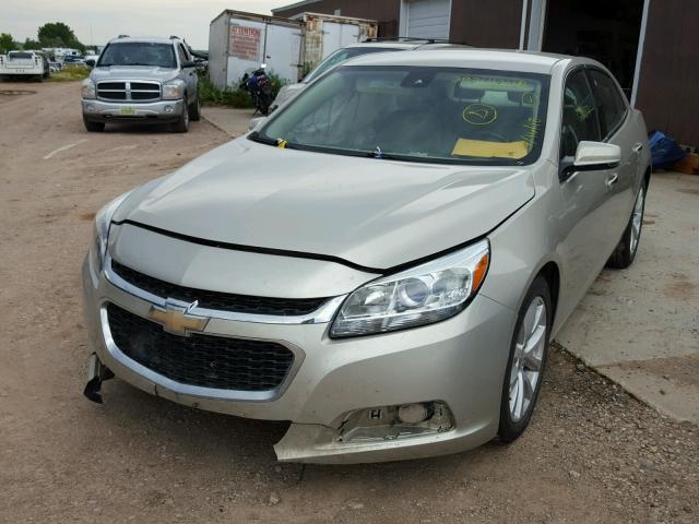 1G11H5SL2EF300329 - 2014 CHEVROLET MALIBU LTZ ოქროსფერი ფოტო 2