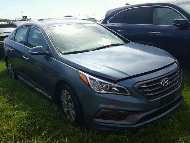 5NPE34AF4HH578298 - 2017 HYUNDAI SONATA BLUE photo 1