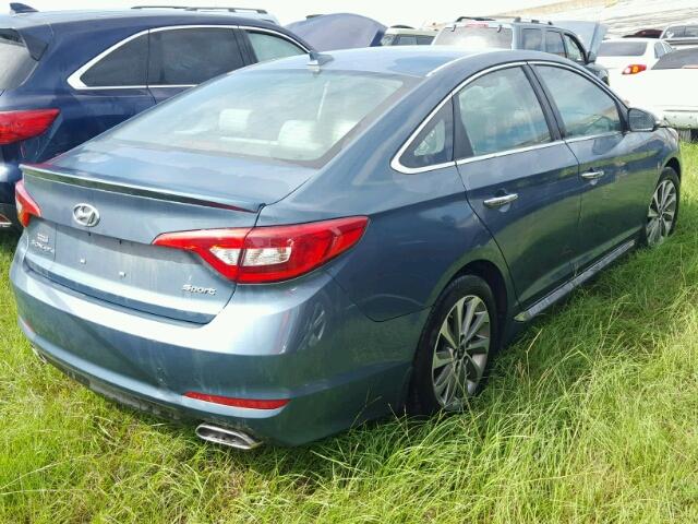 5NPE34AF4HH578298 - 2017 HYUNDAI SONATA BLUE photo 4