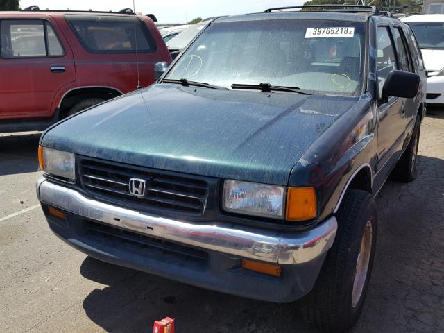4S6CM58V0V4412842 - 1997 HONDA PASSPORT E GREEN photo 2