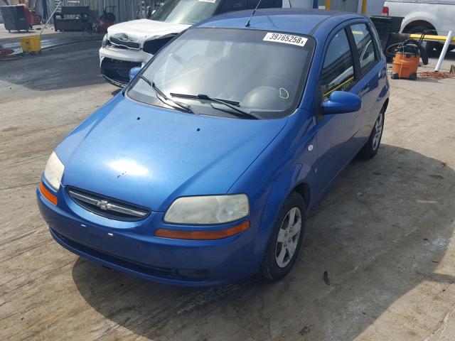 KL1TD66657B692097 - 2007 CHEVROLET AVEO BASE BLUE photo 2