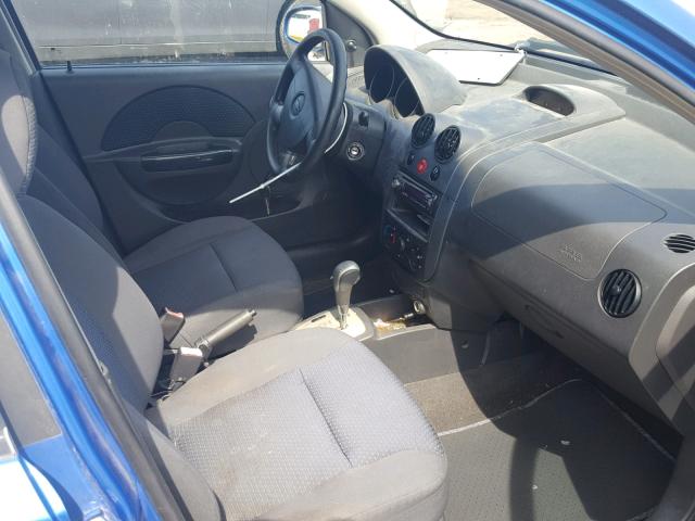KL1TD66657B692097 - 2007 CHEVROLET AVEO BASE Կապույտ լուսանկար 5