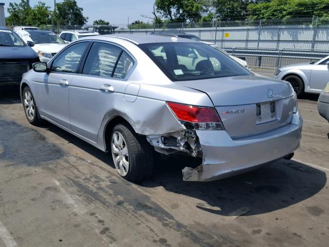 1HGCP26828A021196 - 2008 HONDA ACCORD EXL SILVER photo 3