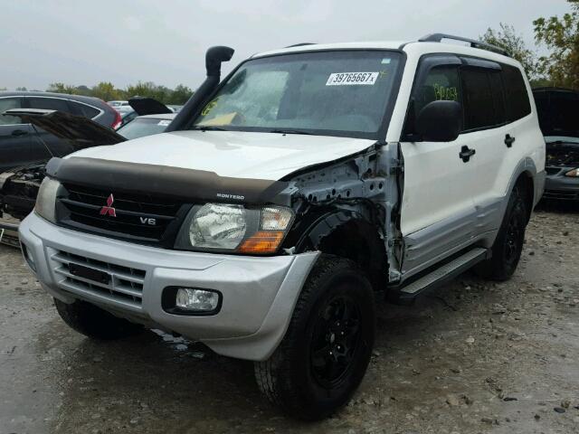 JA4MW31R51J010155 - 2001 MITSUBISHI MONTERO XL WHITE photo 2