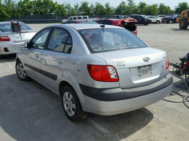 KNADE223596569617 - 2009 KIA RIO BASE SILVER photo 3