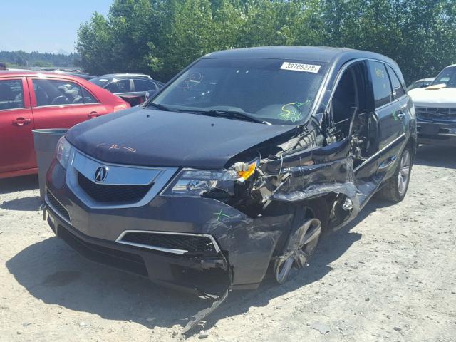 2HNYD2H25DH508193 - 2013 ACURA MDX GRAY photo 2