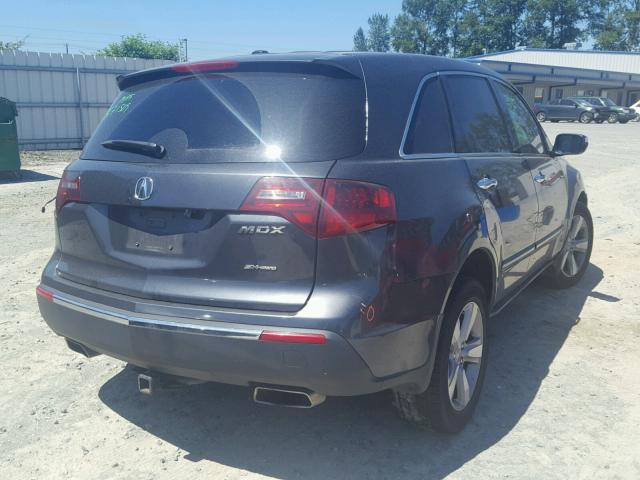 2HNYD2H25DH508193 - 2013 ACURA MDX GRAY photo 4