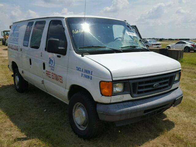 1FTSE34L76DA48287 - 2006 FORD ECONOLINE WHITE photo 1