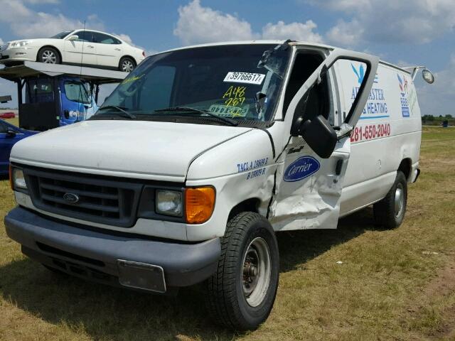 1FTSE34L76DA48287 - 2006 FORD ECONOLINE WHITE photo 2