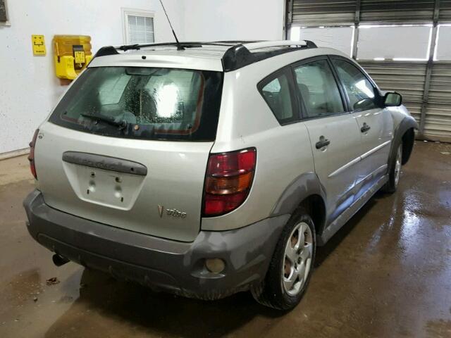 5Y2SL62804Z402740 - 2004 PONTIAC VIBE SILVER photo 4