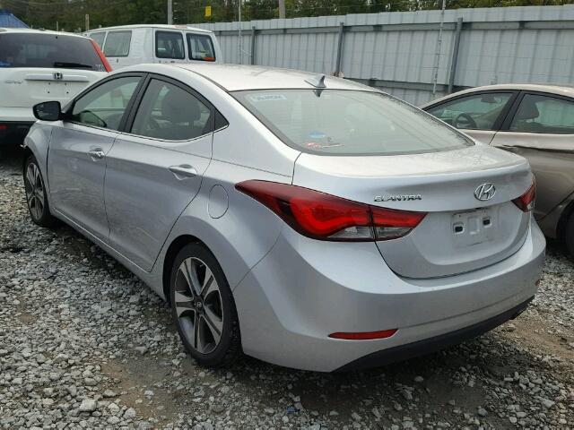 KMHDH4AH6EU069079 - 2014 HYUNDAI ELANTRA SE SILVER photo 3