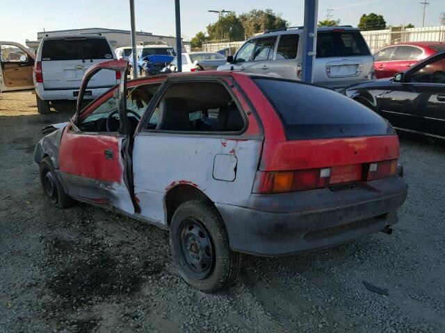 2C1MR2462M6774553 - 1991 GEO METRO BASE TWO TONE photo 3