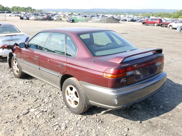 4S3BD6859X7263069 - 1999 SUBARU LEGACY 30T BURGUNDY photo 3