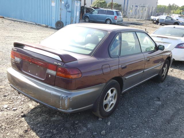 4S3BD6859X7263069 - 1999 SUBARU LEGACY 30T BURGUNDY photo 4