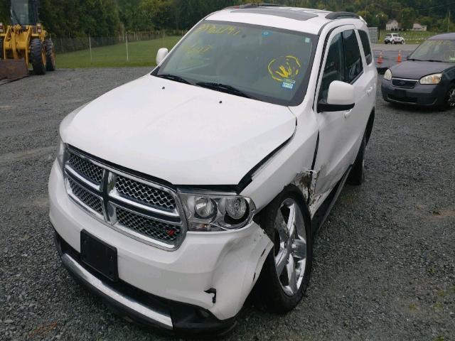 1C4RDHAG0DC683991 - 2013 DODGE DURANGO SX WHITE photo 2