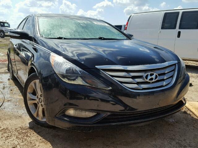 5NPEC4AC3CH393092 - 2012 HYUNDAI SONATA BLACK photo 1