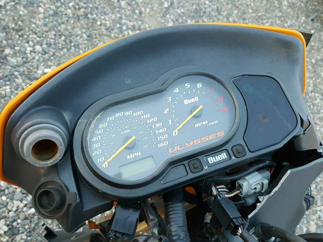 4MZDX03D173700030 - 2007 BUELL ULYSSES XB YELLOW photo 8