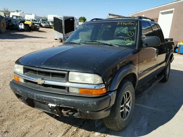 1GCDT13X83K164273 - 2003 CHEVROLET S TRUCK S1 BLACK photo 2