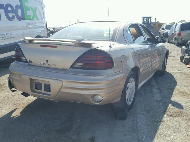 1G2NF52T51M529208 - 2001 PONTIAC GRAND AM S Qızıl foto 4