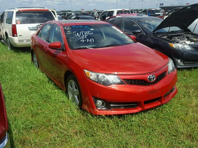 4T1BF1FK8DU639310 - 2013 TOYOTA CAMRY L RED photo 1