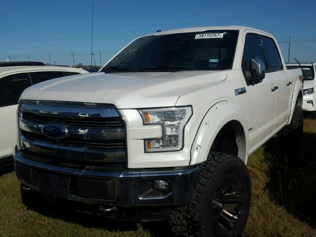 1FTEW1EG6GKF09718 - 2016 FORD F150 SUPER WHITE photo 2