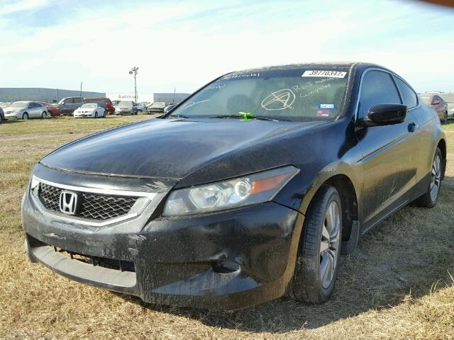 1HGCS12359A007426 - 2009 HONDA ACCORD BLACK photo 2