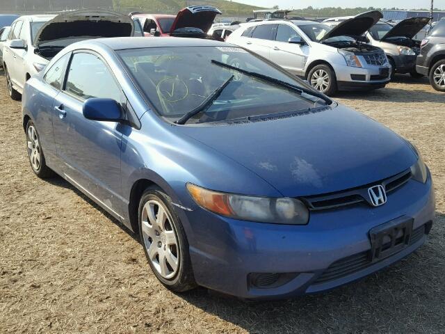 2HGFG12676H540304 - 2006 HONDA CIVIC LX BLUE photo 1