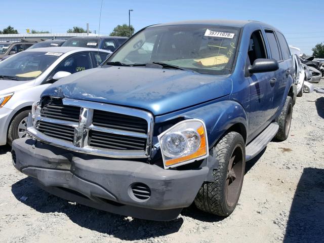 1D4HD38K55F540207 - 2005 DODGE DURANGO ST BLUE photo 2