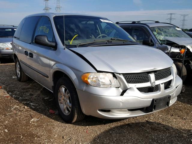 1D4GP25R33B282112 - 2003 DODGE CARAVAN SE SILVER photo 1