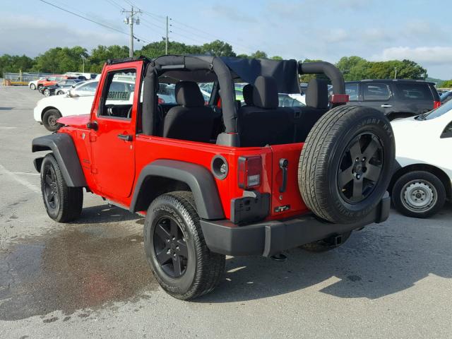 1C4AJWAG5GL209775 - 2016 JEEP WRANGLER S RED photo 3