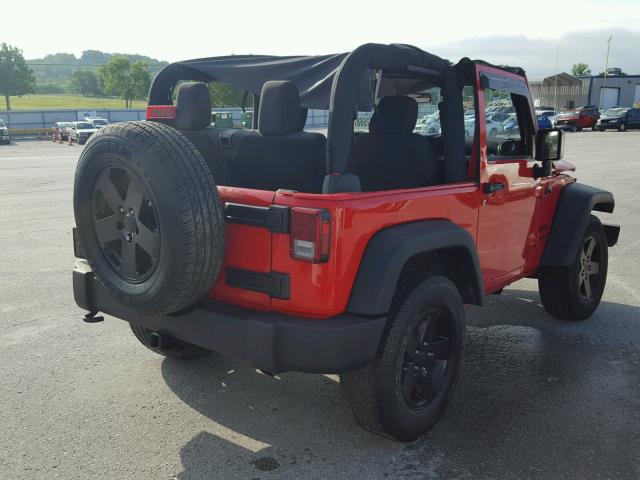 1C4AJWAG5GL209775 - 2016 JEEP WRANGLER S RED photo 4