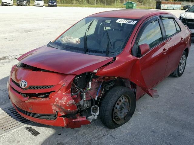 JTDBT923171177656 - 2007 TOYOTA YARIS RED photo 2